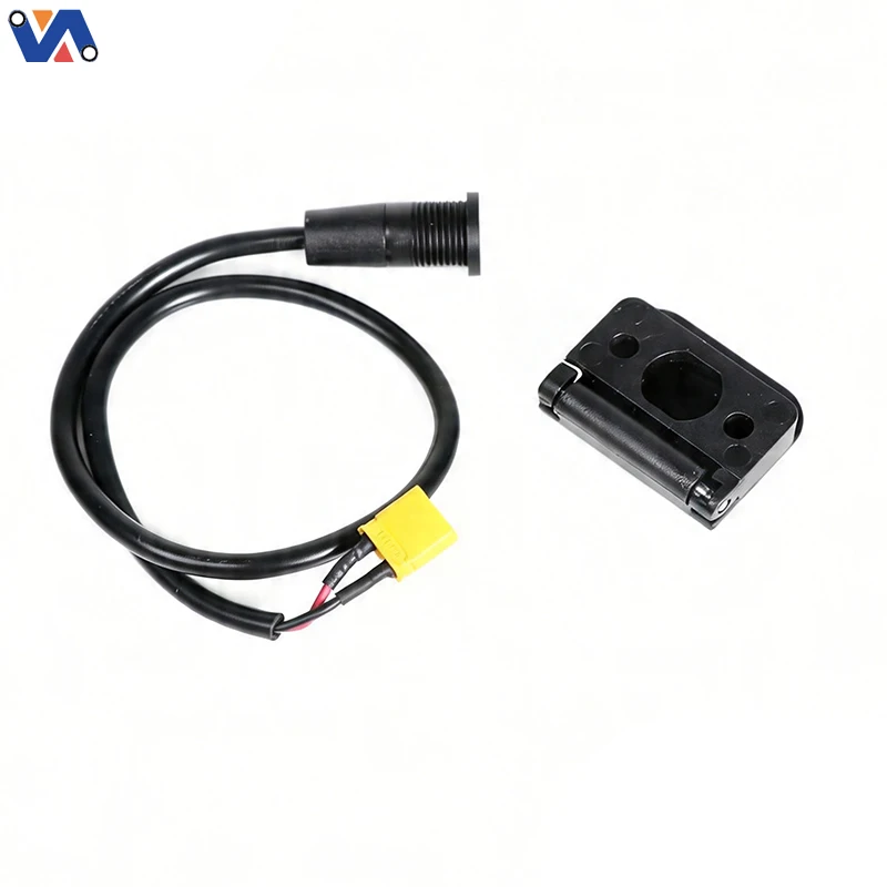 original charging port assembly for kukirin g2 master   replacement charging interface with waterproof cap   genuine scooter spare part xy krg2mst016-3