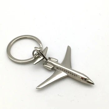 Fashion Design Aircraft Llavero Chaveiro Wholesale Key Ring 3D Metal Plane Key Chain