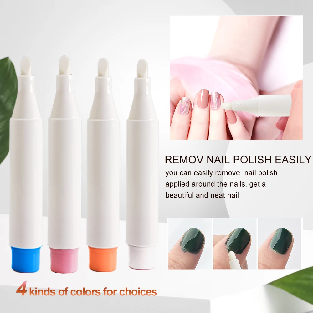 Best selling Empty Remover Pen with 3 Replacement tips Nail gel correction remover pen