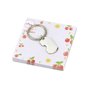 Manufacturer Wholesale Custom Enamel logo 3D Fashion Letterpress Printing Stainless Steel Carabiner Keychain