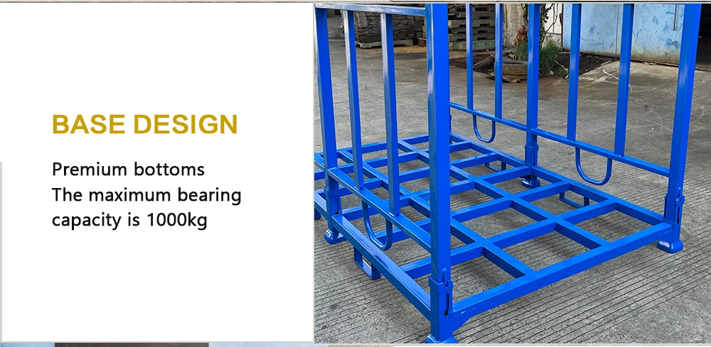 Warehouse storage display handling racking system folding stacking rack folding material handling equipment