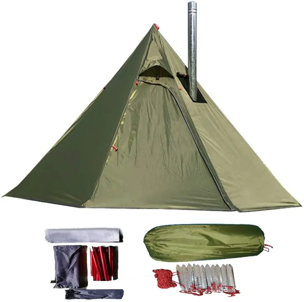 Source Teepee Tents for 1-2 Person Backpacking Camping Hiking Heated Tent  Cabin Chimney Hot Teepee Easy Assembly on m.alibaba.com
