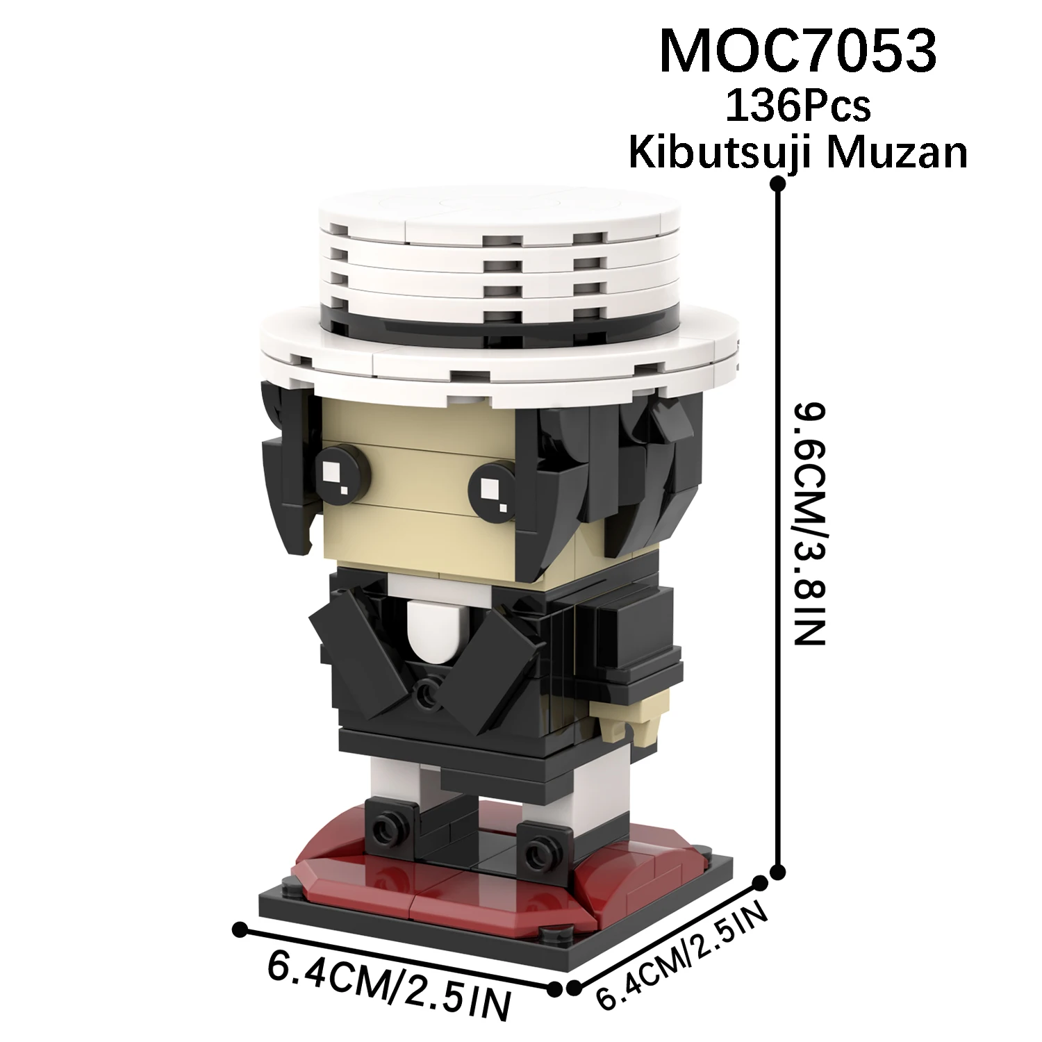 MOC7053-7067 Anime Demonslayeres Head Brick Zohakuten