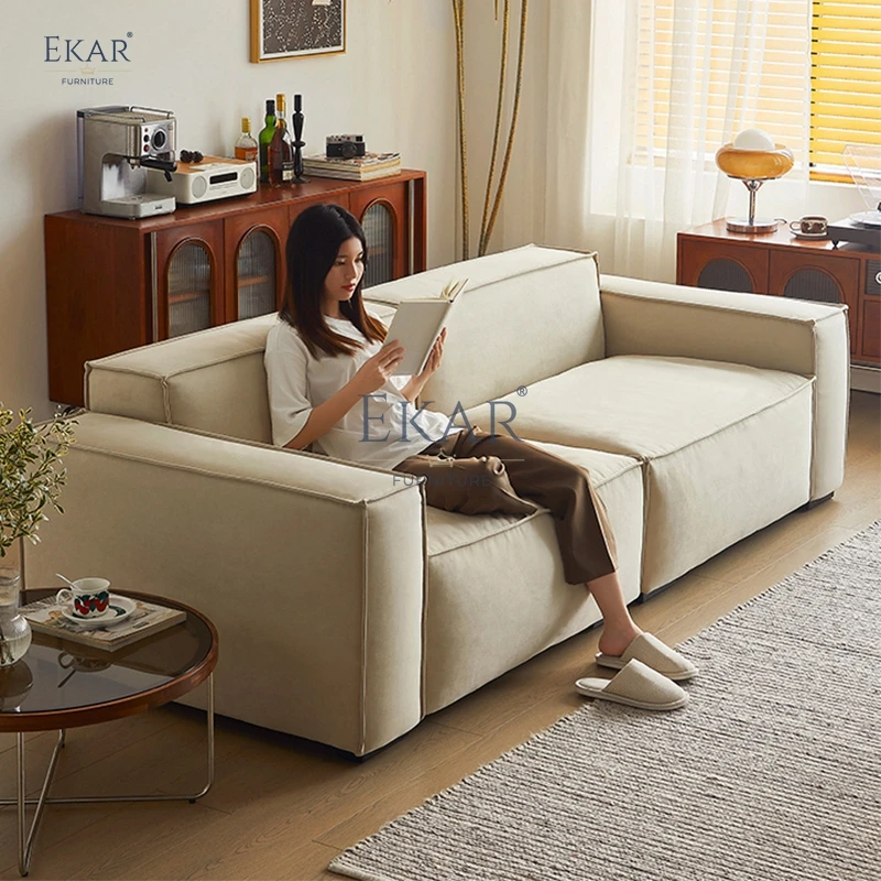 product new design ekar modern tofu block high density foam living room sofa-59