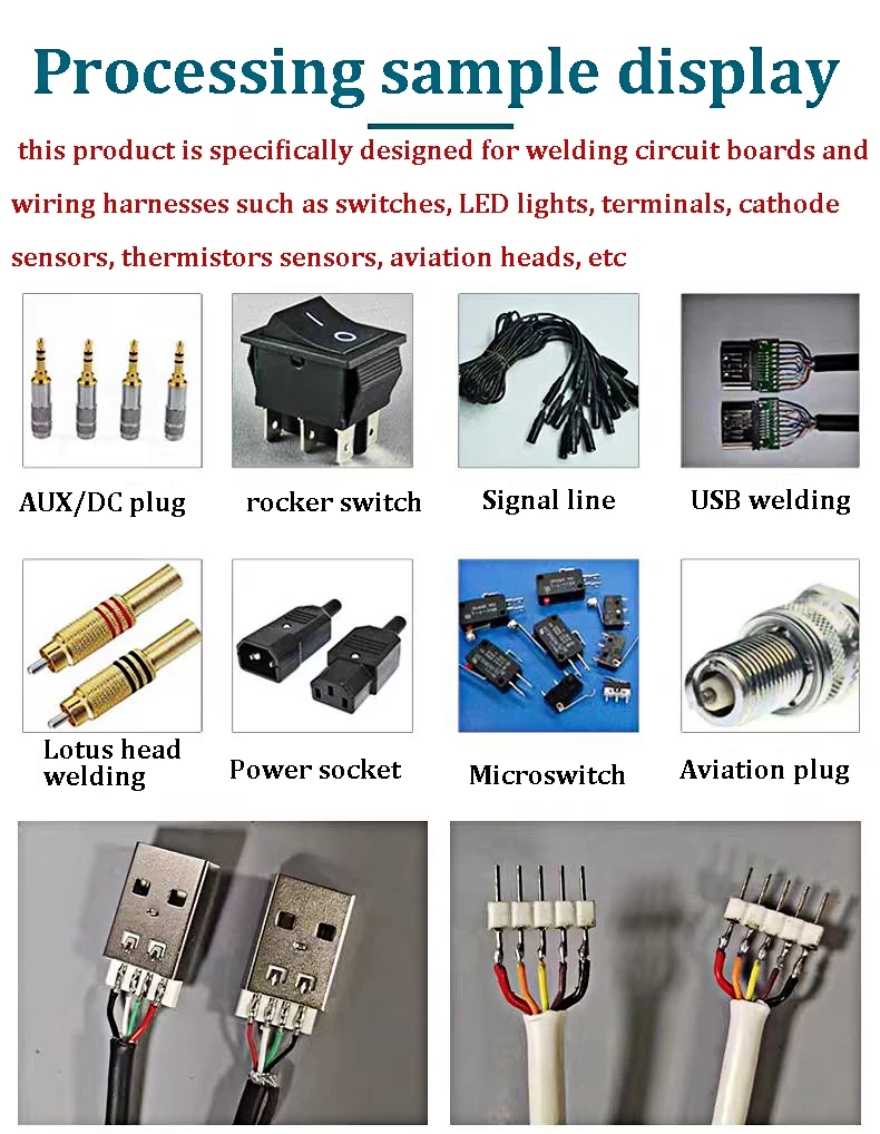 NB-526 Semi-automatic USB Electric Soldering Machine With Adjustable Angle Aviation Plug Oblique Welding Machine