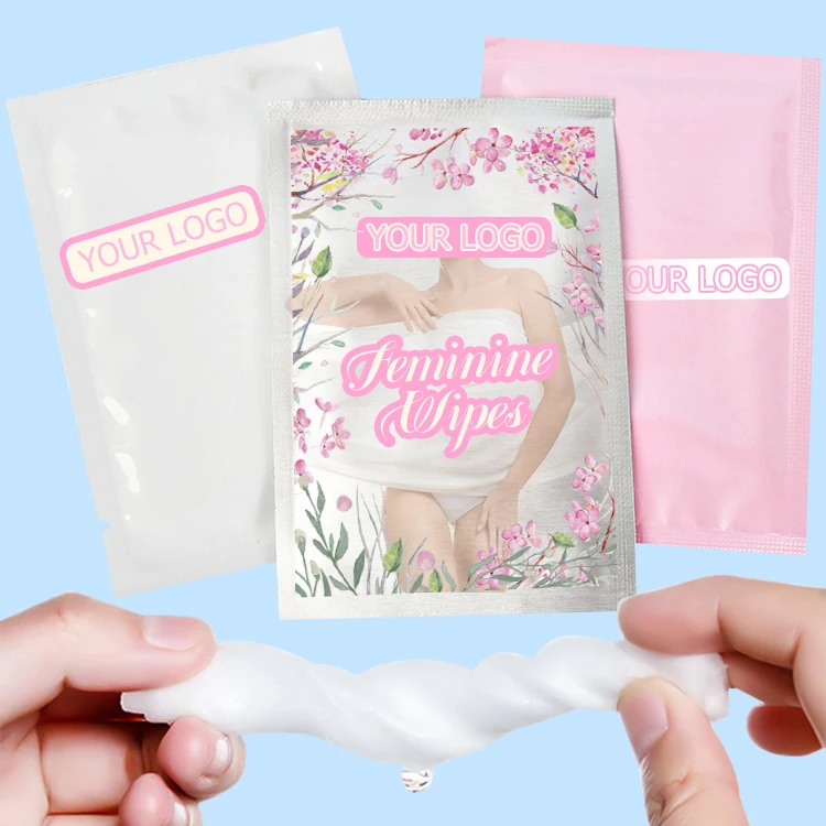 Feminine Wipes Private Label Individually Wrapped Odor Control For