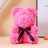 Medium pink rose bear