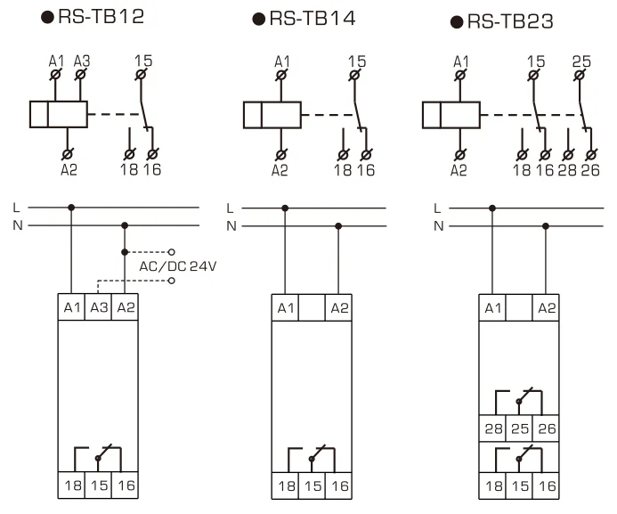Reletek Hot Sale White Time Relay Miniature Relay Ac220v 50/60hz