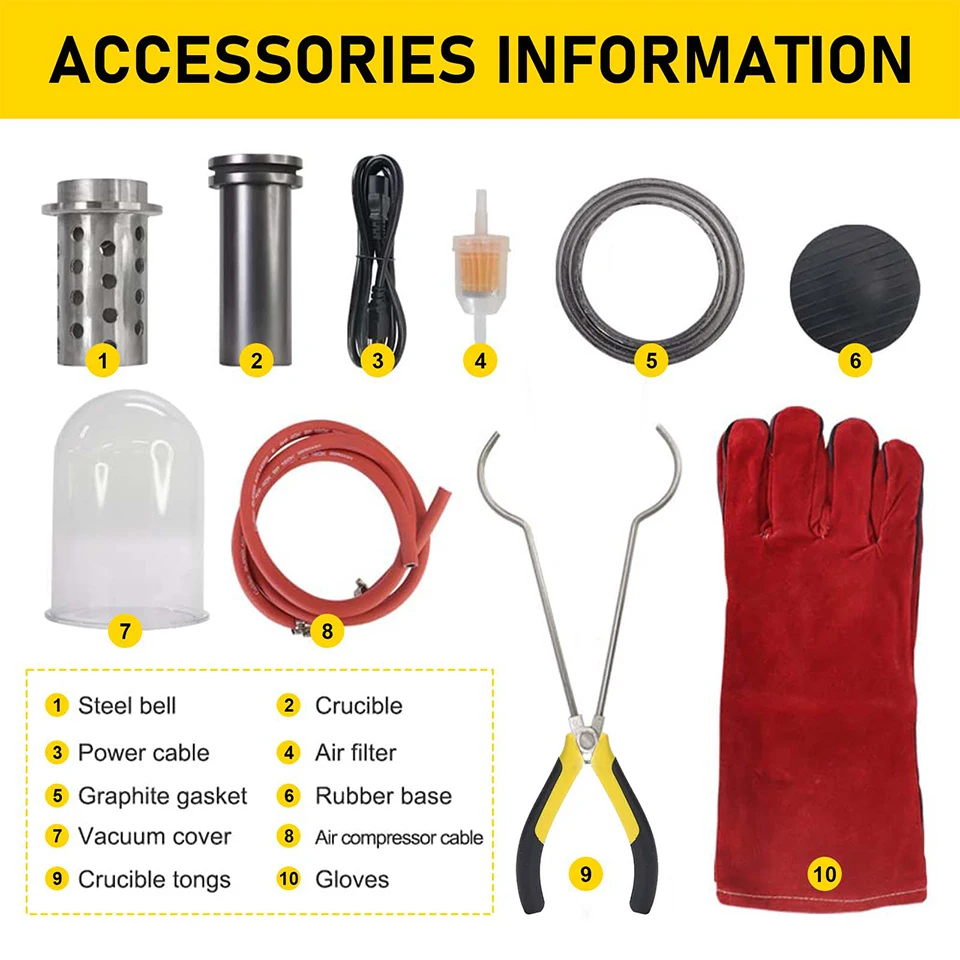 2l Lost Wax Cast Combination Gold Melting Furnace Gold Melting Machine Vacuum Casting Machine