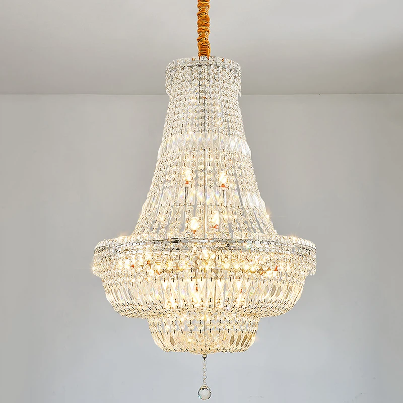 Breathtaking Unique Wedding Decoration Ideas Pendant lights to Brighten Luxury Waterproof Outdoor Wedding Crystal Chandeliers
