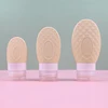Beige Silicone Refillable Bottle