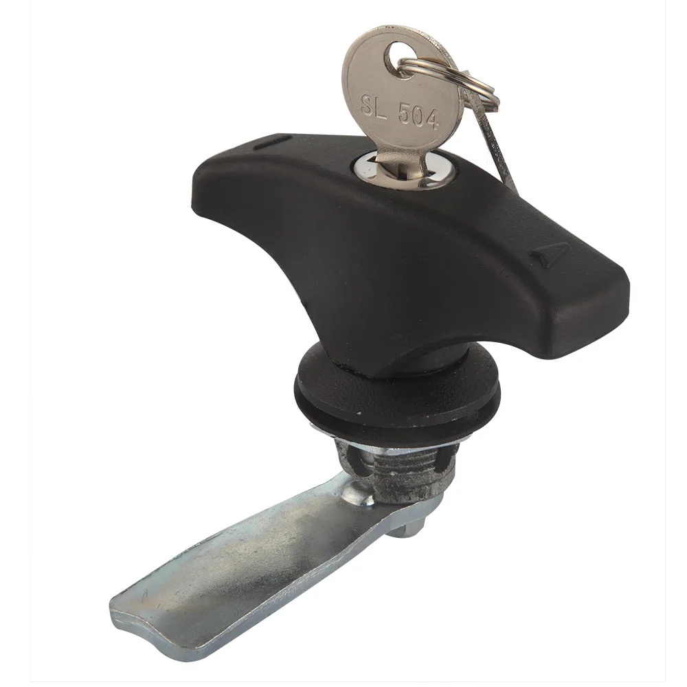 Easy to Work Industrial Truck Tool Box Lock Set With T-handle Rotating Key Lock Door Handles