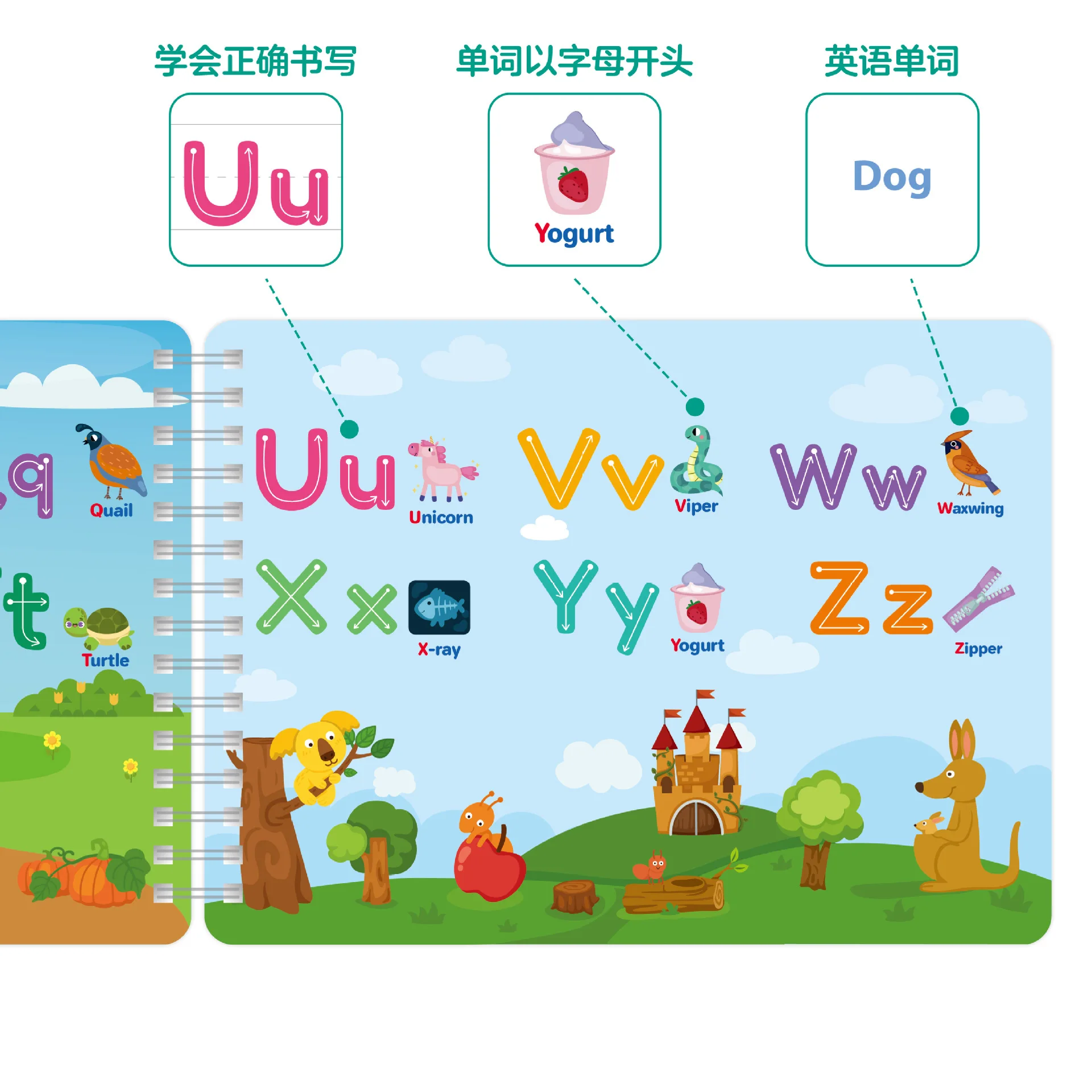 product hot sales children educational baby my preschool busy book quiet books for kids printing feel and touch book-25