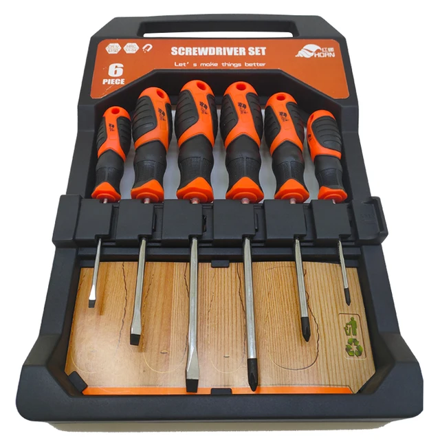 Hand Hardware Tool Custom Chrome Portable Pocket Carbon Steel Mini Flat Slotted Torx Phillips Magnetic OEM Screwdriver Set