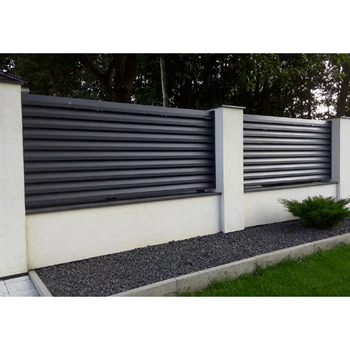 Easily Install Metal Security Garden Modern Various Colors WPC Fence Aluminum Post for Home Garden