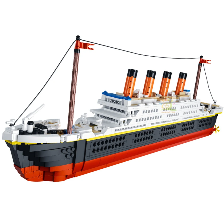 Building Star Titanic Big Cruise Ship Boat Mini Nano Blocks Diamond Building Toy 