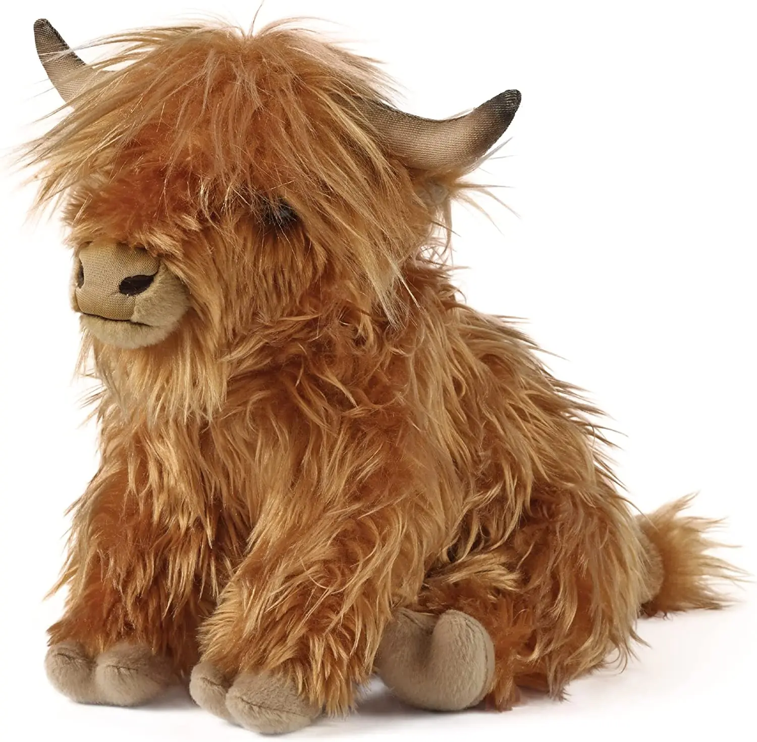 Peluches de animales de peluche, juguetes de granja suaves y realistas,  muñecos de peluche suaves, regalo de Escocia, vaca Highland