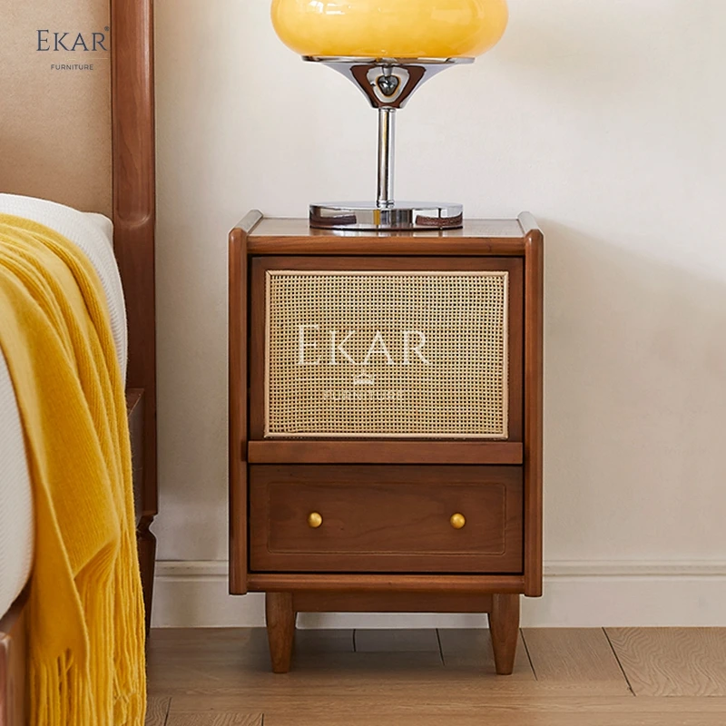 product new design customizable modern bedside table in natural wood tones-59