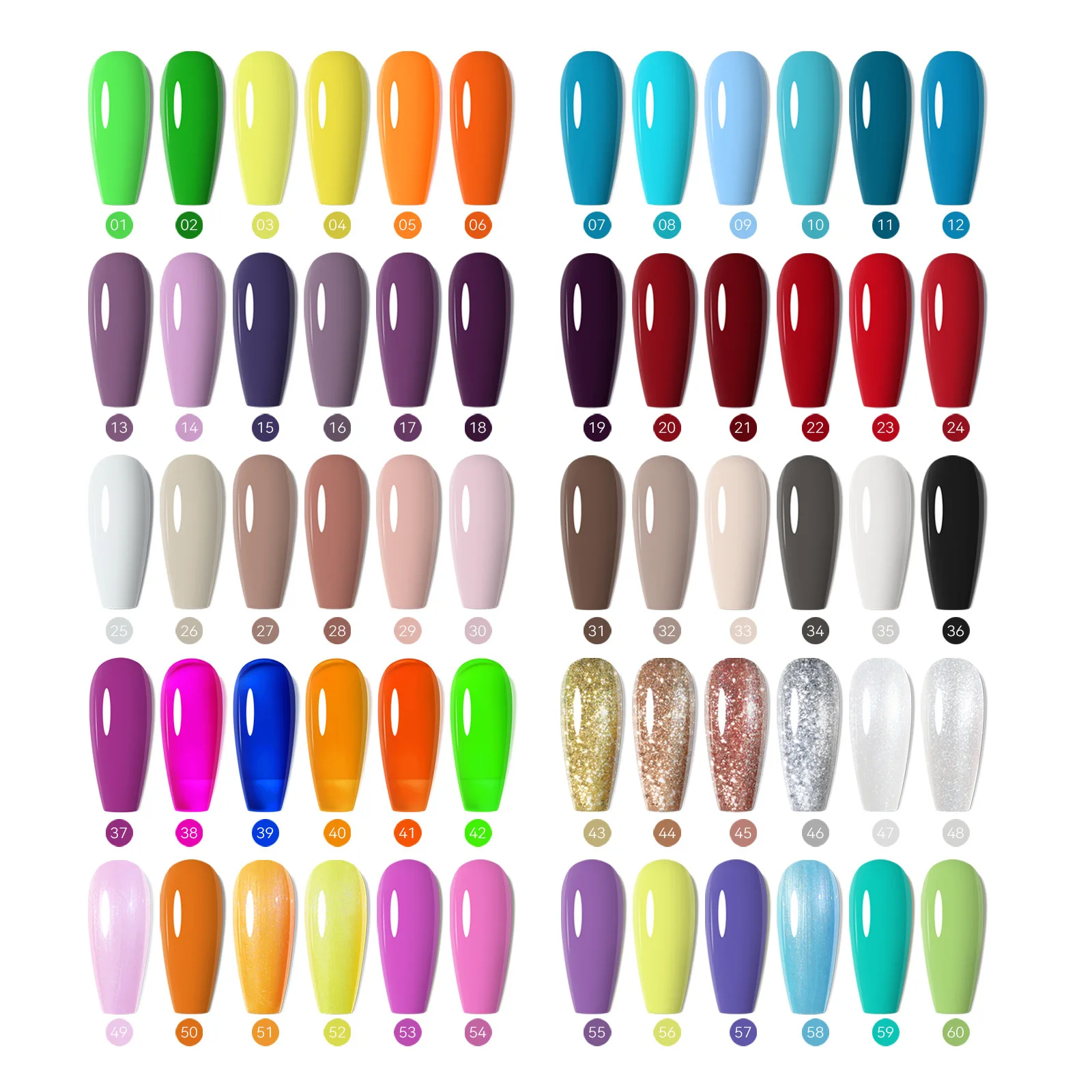 Newest 10 Series 7ml 6 Colors Uv Gel Nail Polish Gift Kit Soak Off Uv ...
