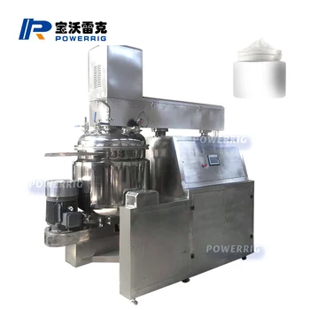 hydraulic lifting vacuum emulsifying Cosmetic Cream Tank mixer homogenizer machine