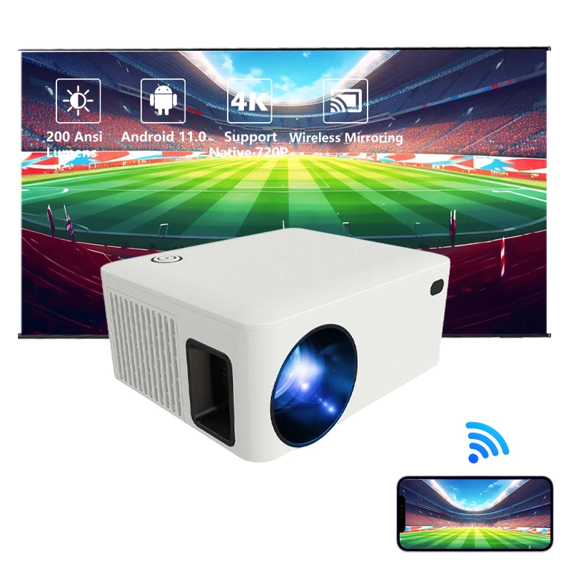 Gp100Up Haprun H1 ポータブルプロジェクター 55-200インチ対応 4K HD Gp100Up Haprun H1 ポータブルプロジェクター 55-200インチ対応 4K HD