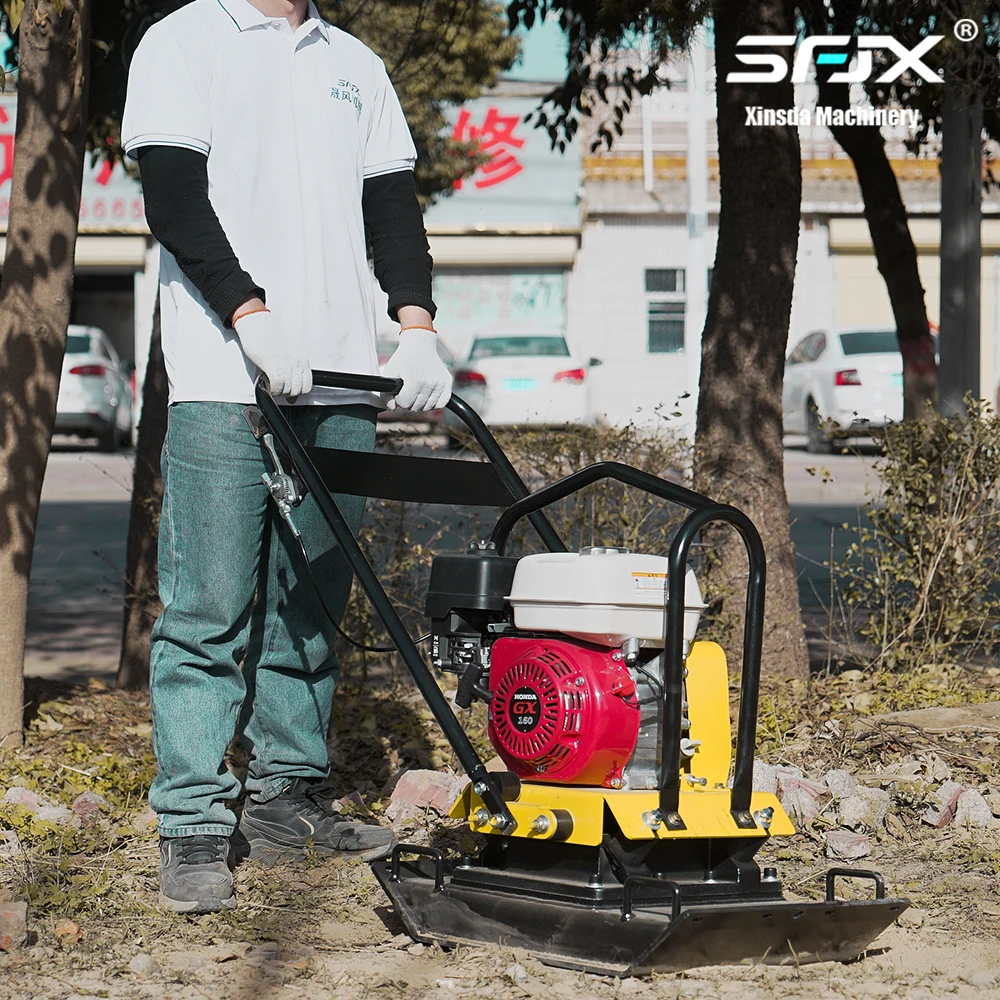 100KG Gasoline Vibrating Earth Plate Compactor