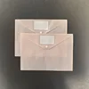Bolsa para archivos con etiqueta semitransparente rosa