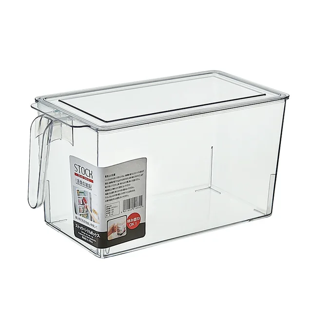 Freshness Refrigerator Preservation Transparent Fridge Organizer Storage Box Bins Plastic Container Food