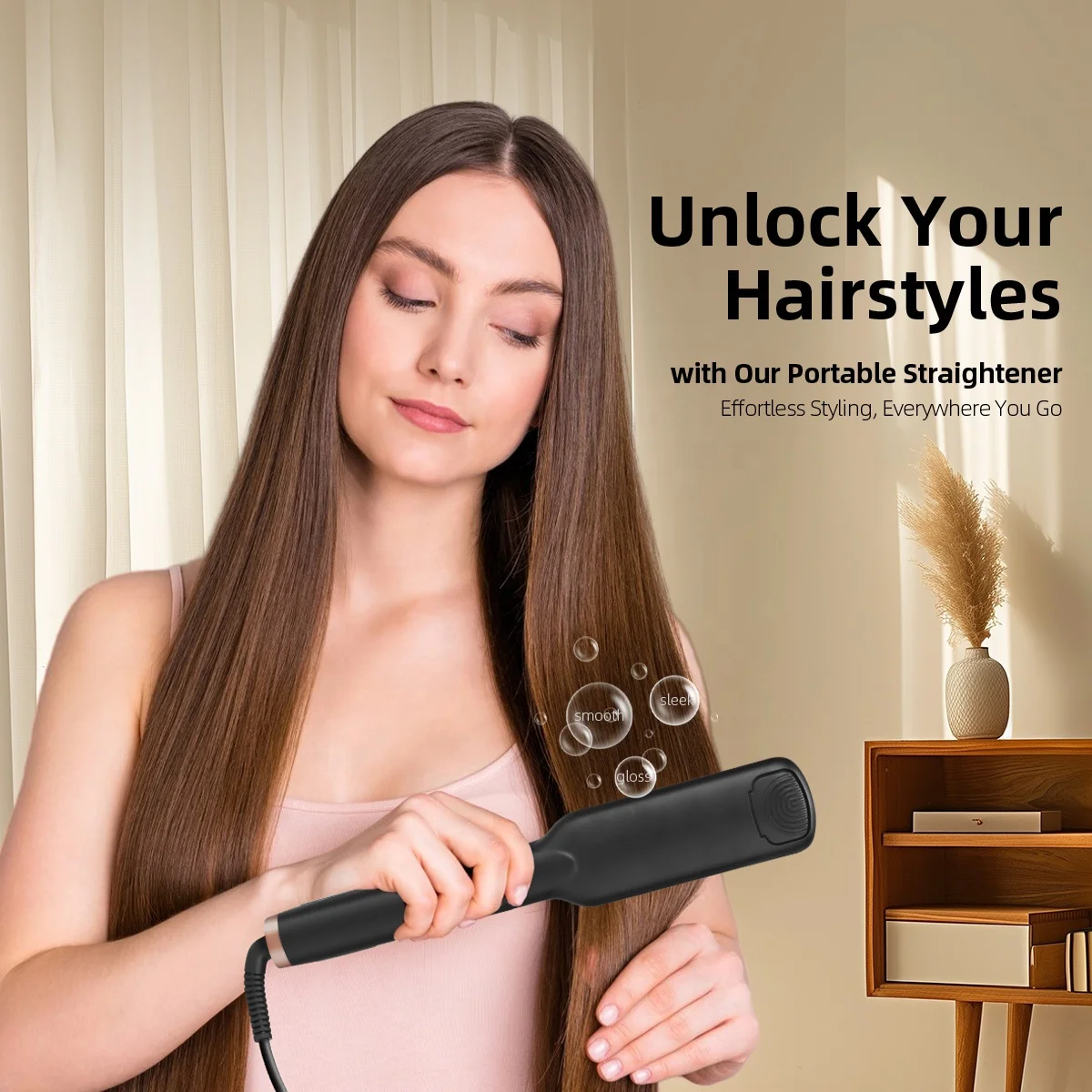 New Coming Small Flat Magic Silk Hair Iron Professional Electric Straightener Original Factory