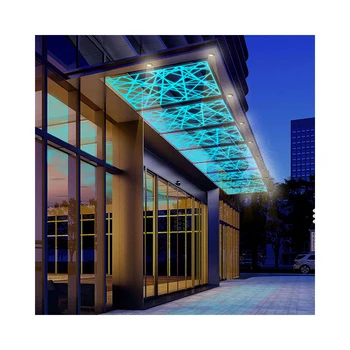 Electronic Outdoor LES Canopy and ceiling Glass Building glass for commercial and office buildings