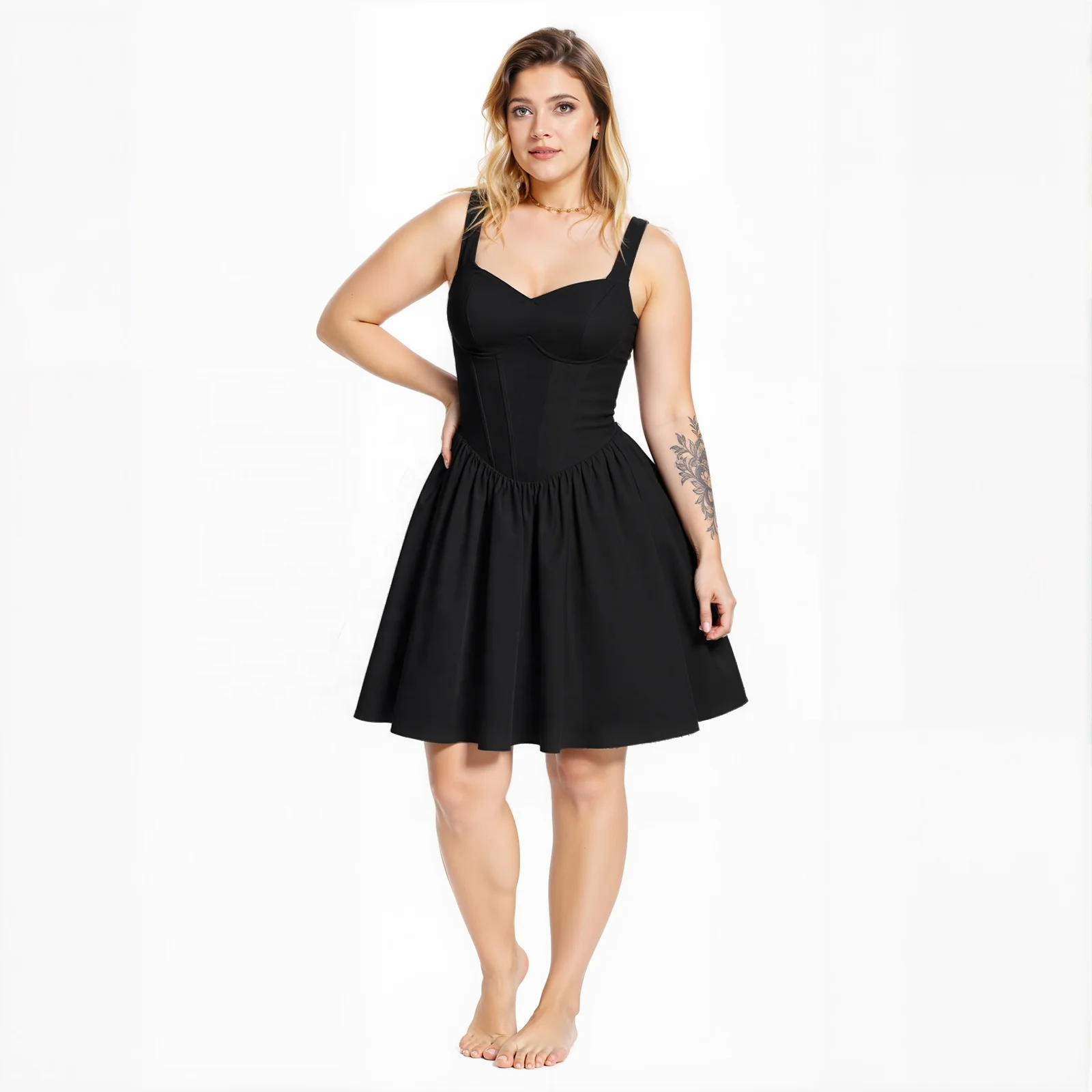 Spring New Fashion European and American Ladys Wear Summer Backless Strap Slim Sexy Corset Mini Short Skirt White Dress