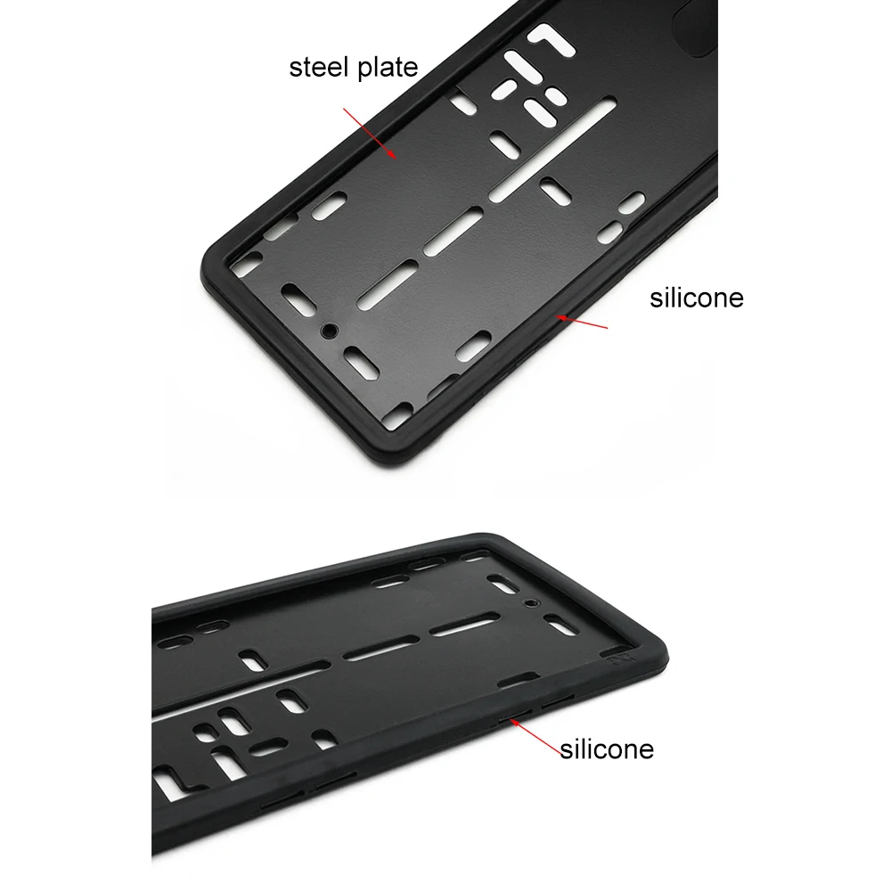 527*120mm Euro Car License Plate Holder European Silicone License Plate Frames supplier