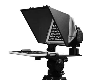 FEELWORLD TP13A Wide Angle Teleprompter for Smartphone Tablet DSLR with Bluetooth Remote Control APP OEM Factory Direct Custom