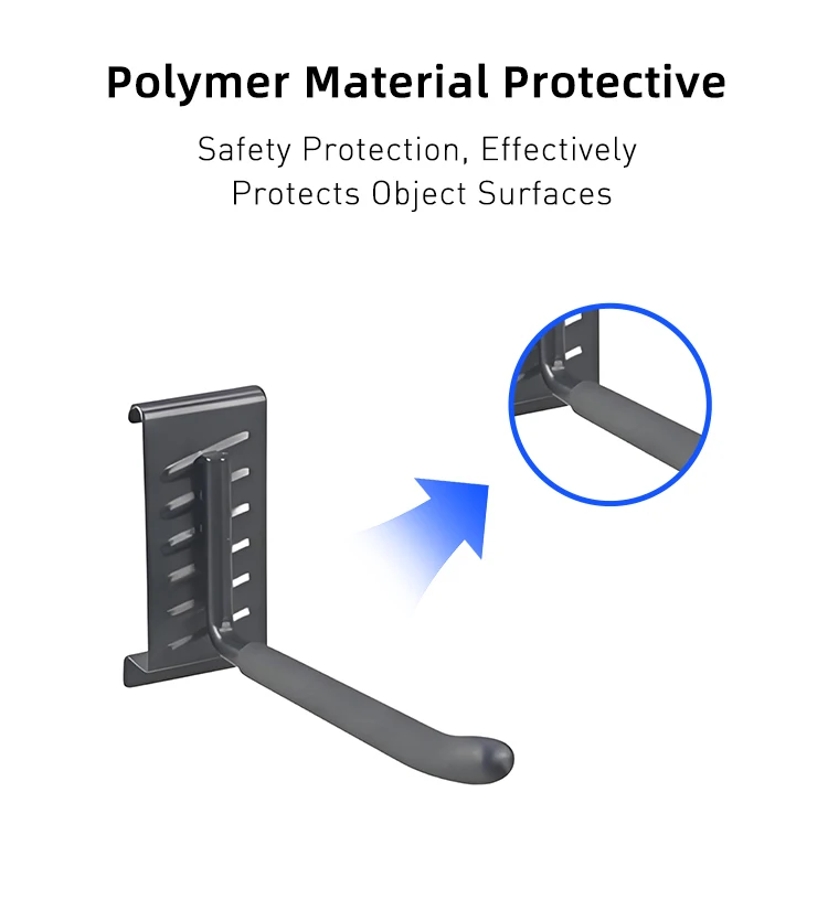 Hot Selling Durable Large Capacity  Six-inch Single Hook Wall Display Hook Hanger Wholesale Wall Storage Rack Hooks details