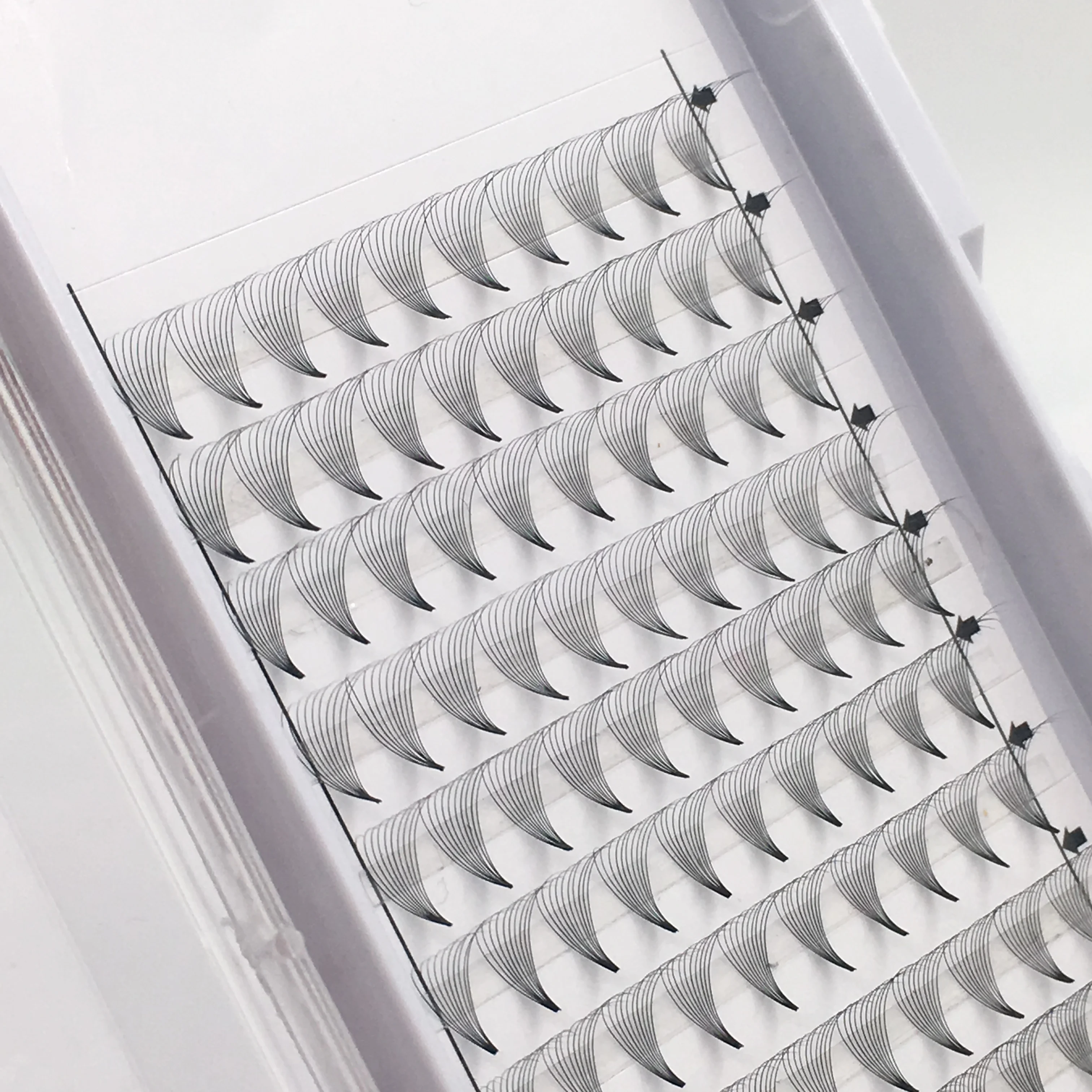 
 Lashes3d оптовый поставщик шелковые ресницы свет. 05 d завитки 10d предварительно fanned объемные ресницы  