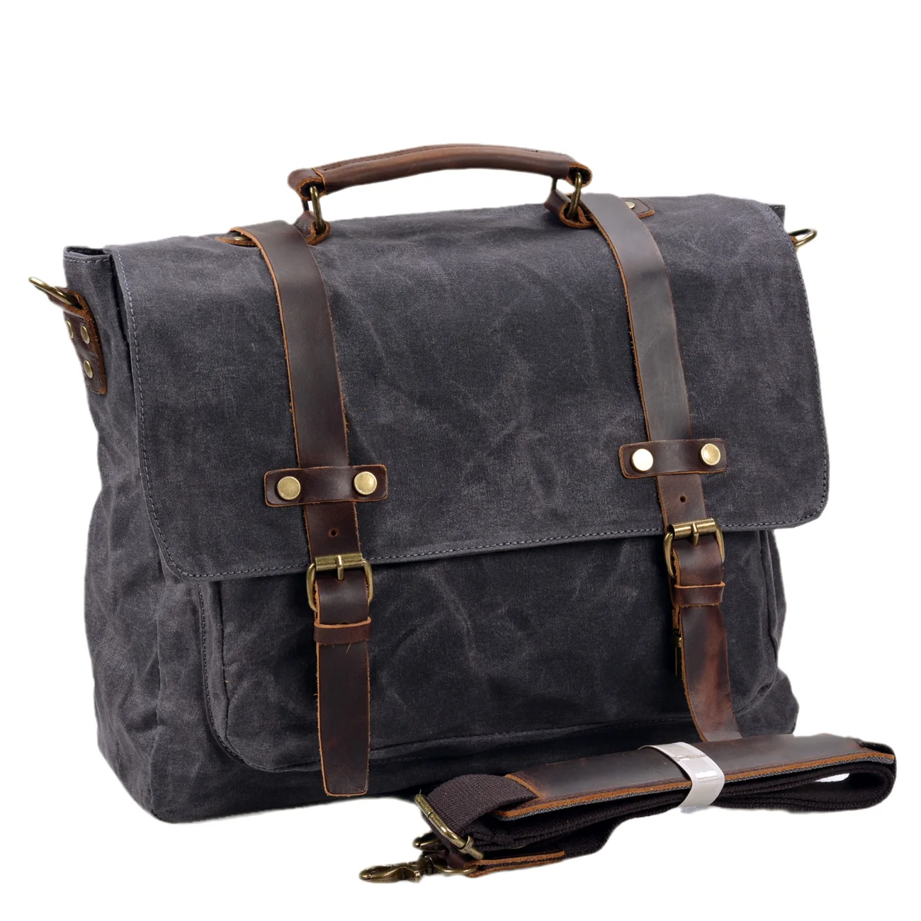 Vintage Casual One Shoulder bag outdoor Business briefcase Crossbody Bag Laptop Tote