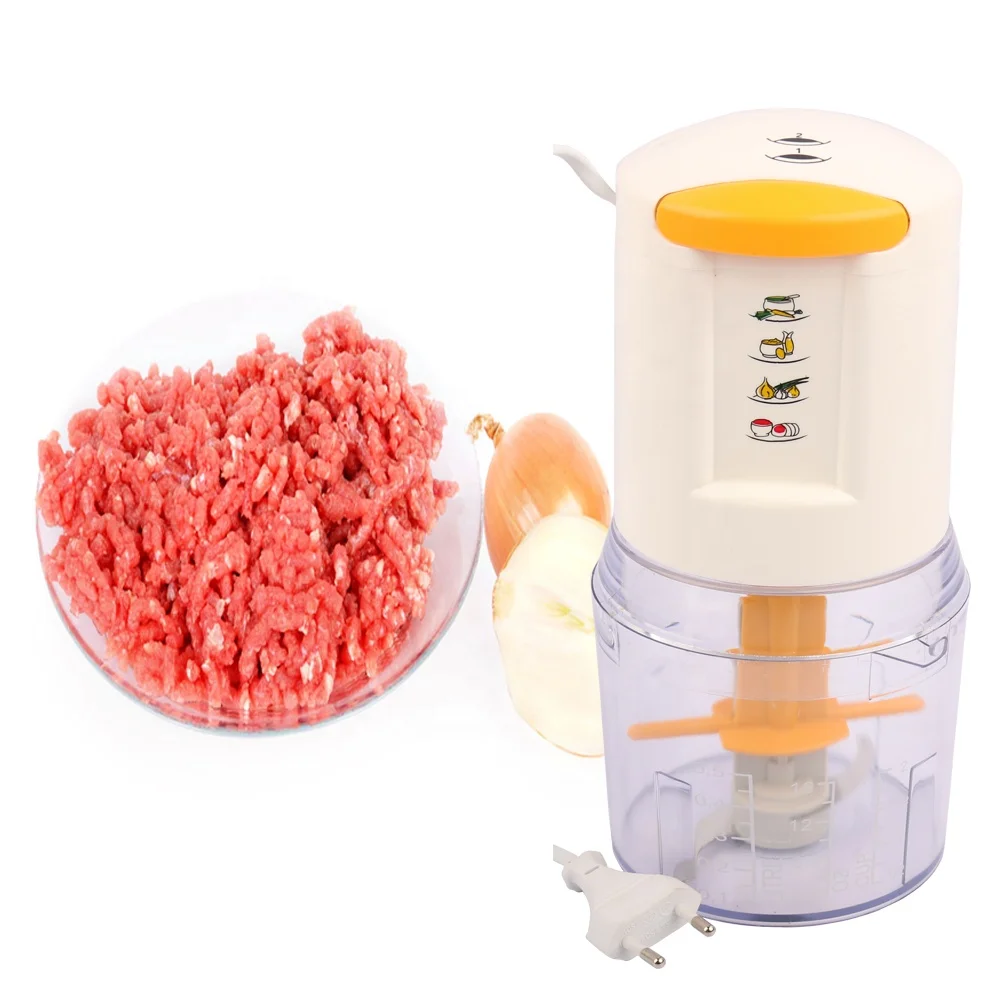 500ML Electric Food Processor Mini Portable Mixer Meat  Vegetable Chopper 304 Stainless Steel Single Blade