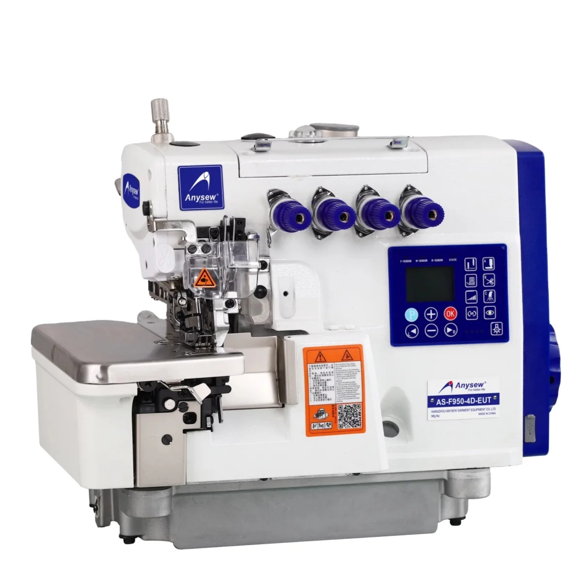 AS-F950-4D-EUT  Full automatic 5 thread overlock sewing machine five thread overlock sewing machine