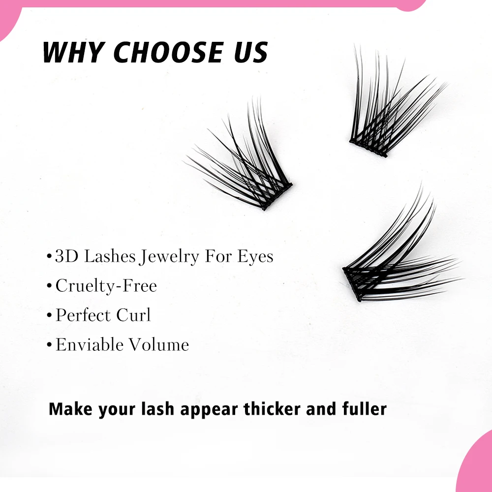 SP EYELASH Diy Segment Lash Kit Private Label Individual Cluster Lashes Natural Lashextension DIY Cluster Lash Extensions