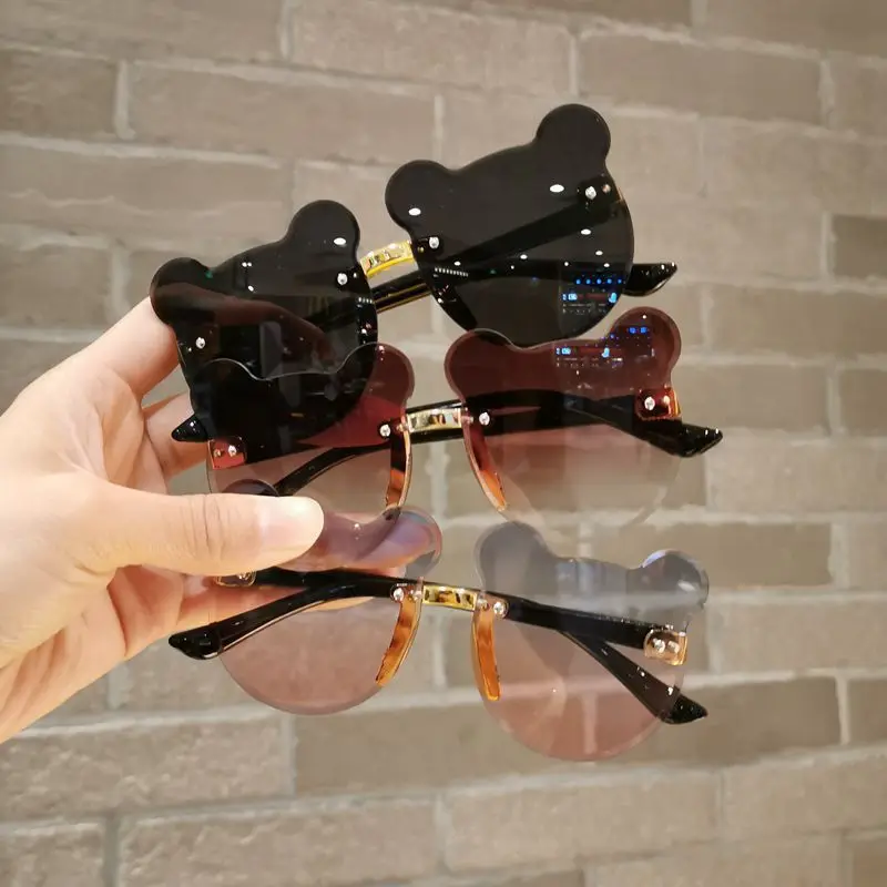 Trendy Kids Bear Shape Sunglasses