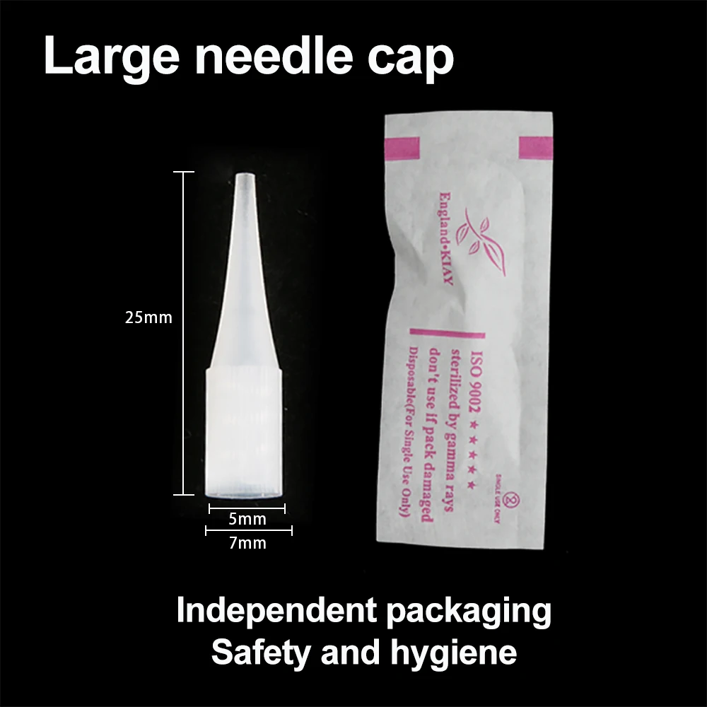 Disposable Tattoo Needle Tips  Cover for Tattoo Machine Giant Sun 9740 Giant Sun 8650 Tattoo Tip Transparent 6mm*25mm