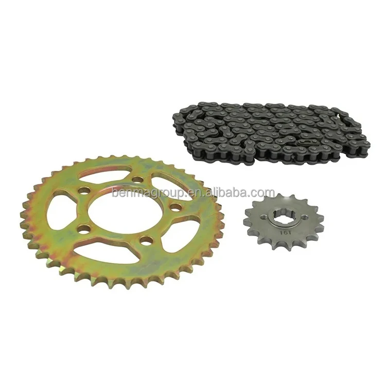 Motorcycle Spare Parts Sprocket And Chain Complete Transmission Kit For ...