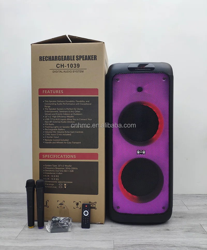 CH-1039 Speaker 10 Inch Partybox Woofer for Home Theater