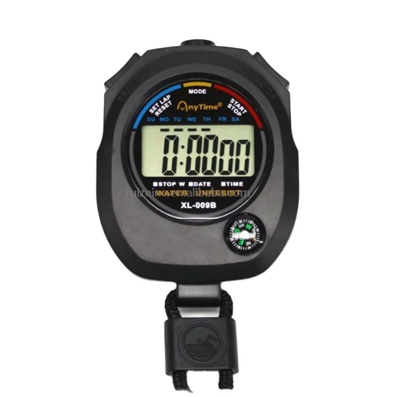 ЖК цифровой Профессиональный хронограф Таймер Счетчик спортивный секундомер