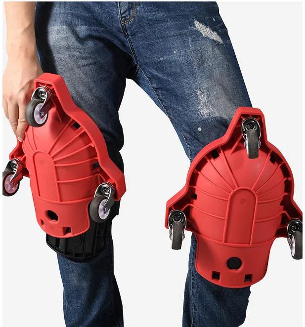 Roiling Knee Pads Rolling Sliding Kneeling Sitting Creeper Pad Supports Heavy Duty Rolling Knee