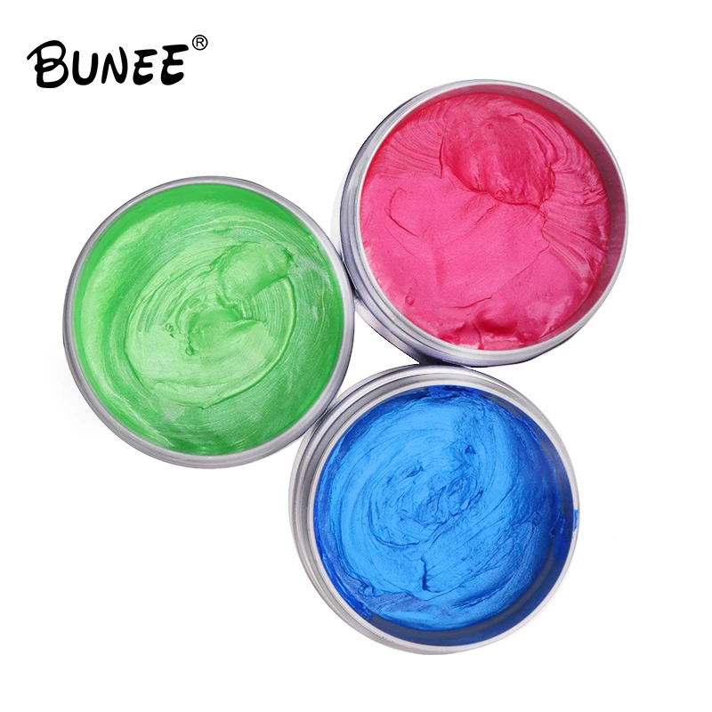120g Hair Styling Clay Coloring Wax Temporary Hair Color Wax