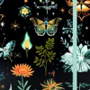 Green butterfly  pattern