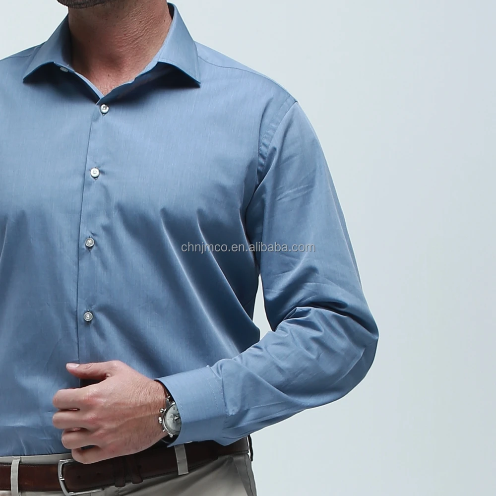 Wholesale Breathable Cotton Casual Stand Neck Long Sleeved Men's Formal