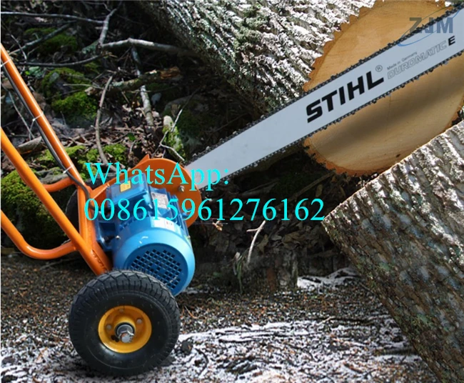 Tree Slasher Ts601 New Portable Wood Sawmill Electric Tree Log Chainsaw / Wood Log Cutting ...