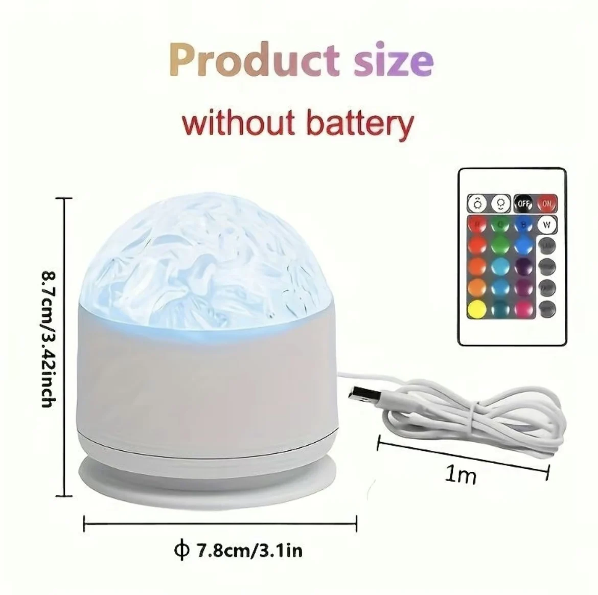 Wholesale Northern Lights Ocean Wave 3D Holographic Water Ripple Projector Light Remote Control USB/Type-C Powered Living Room